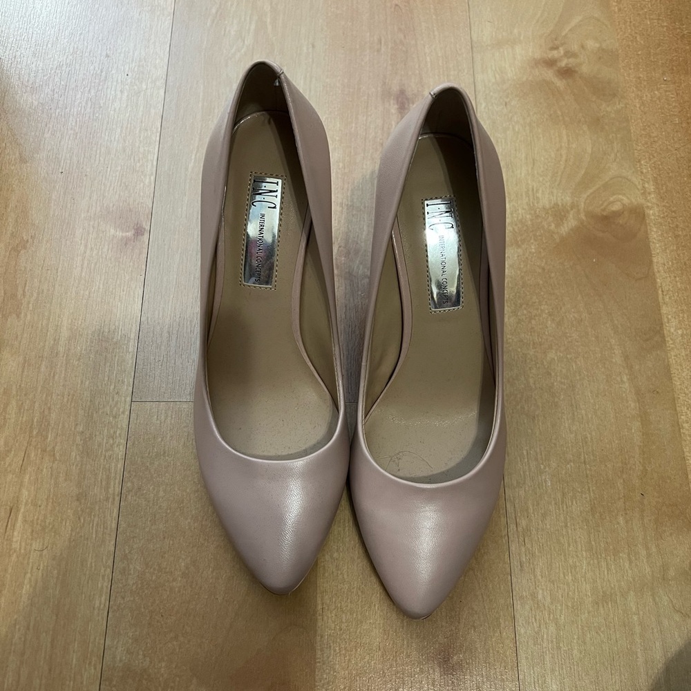 NWOT blush pink INC heels